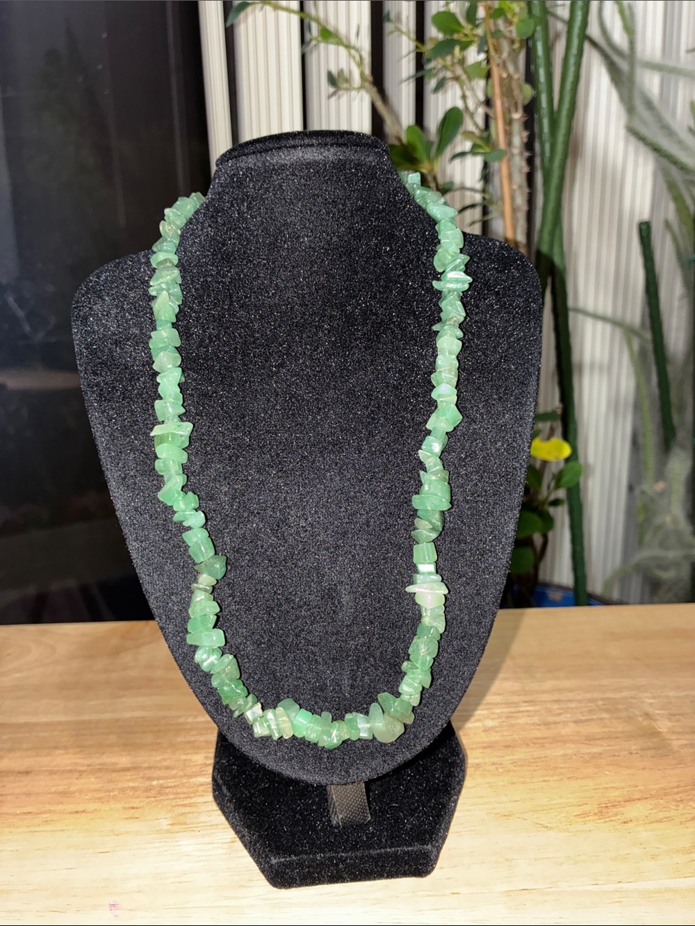 Handcrafted Natural Green Aventurine Gemstone Chip Necklace 💚 ✨